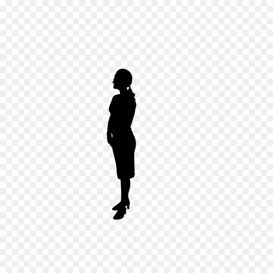 Black and white Silhouette - Business people silhouette in black and white png download - 992*992 - Free Transparent Black And White png Download.