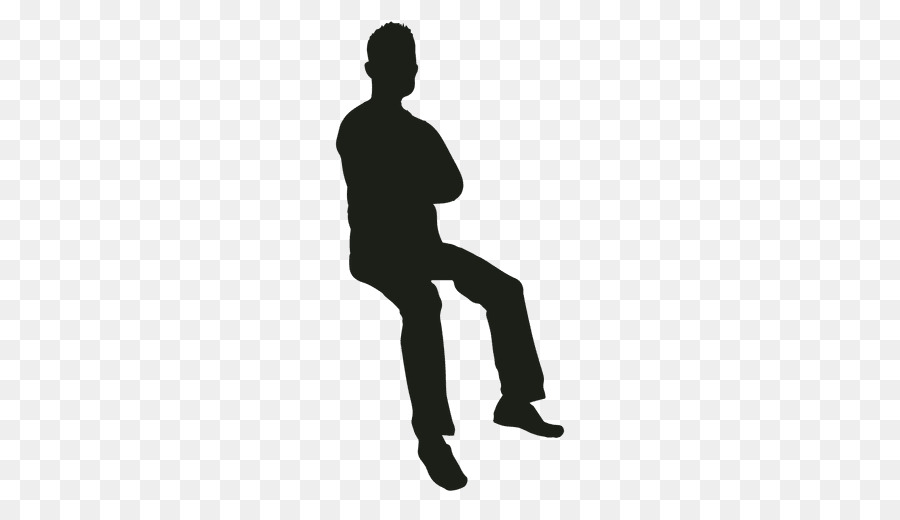 Silhouette Sitting Manspreading - Silhouette png download - 512*512 - Free Transparent Silhouette png Download.