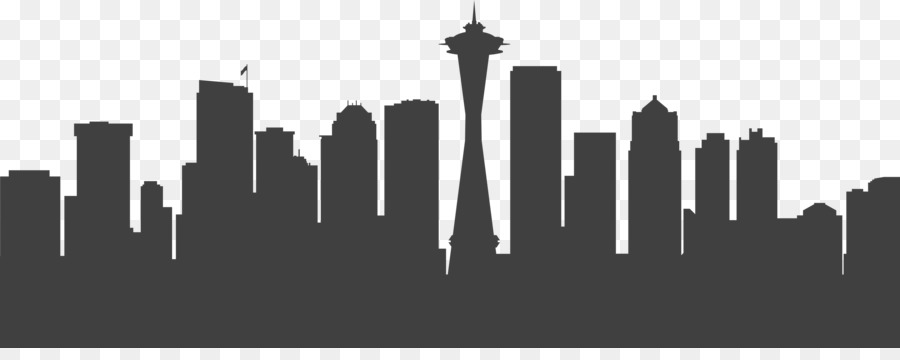 Seattle Vector graphics Skyline Stock illustration - seattle cityscape wallpaper png download - 4100*1586 - Free Transparent Seattle png Download.