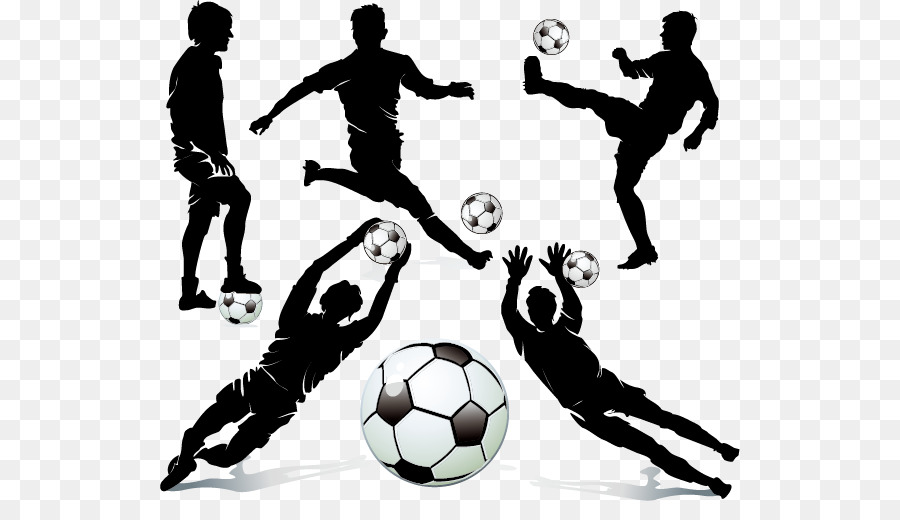 Football player Silhouette Dribbling - Football player silhouette png download - 580*501 - Free Transparent Football Player png Download.