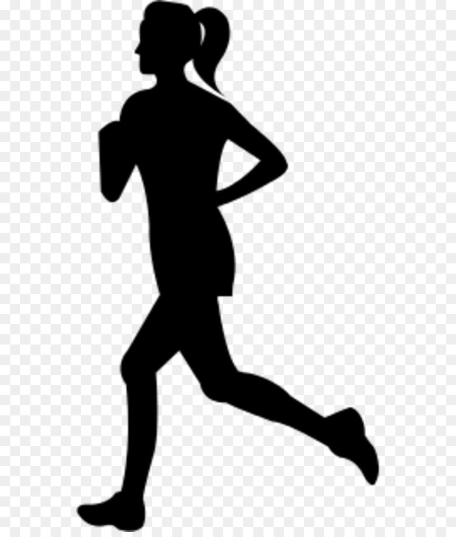 Running Silhouette Woman Clip art - Running Scared png download - 600*1050 - Free Transparent Running png Download.