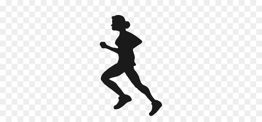 Silhouette Running Icon - Fitness girls silhouettes png download - 721*406 - Free Transparent  png Download.