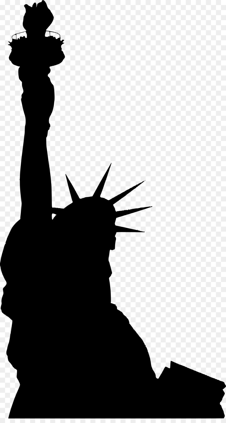Statue of Liberty Silhouette Clip art - usa statue of liberty png download - 1300*2400 - Free Transparent Statue Of Liberty png Download.