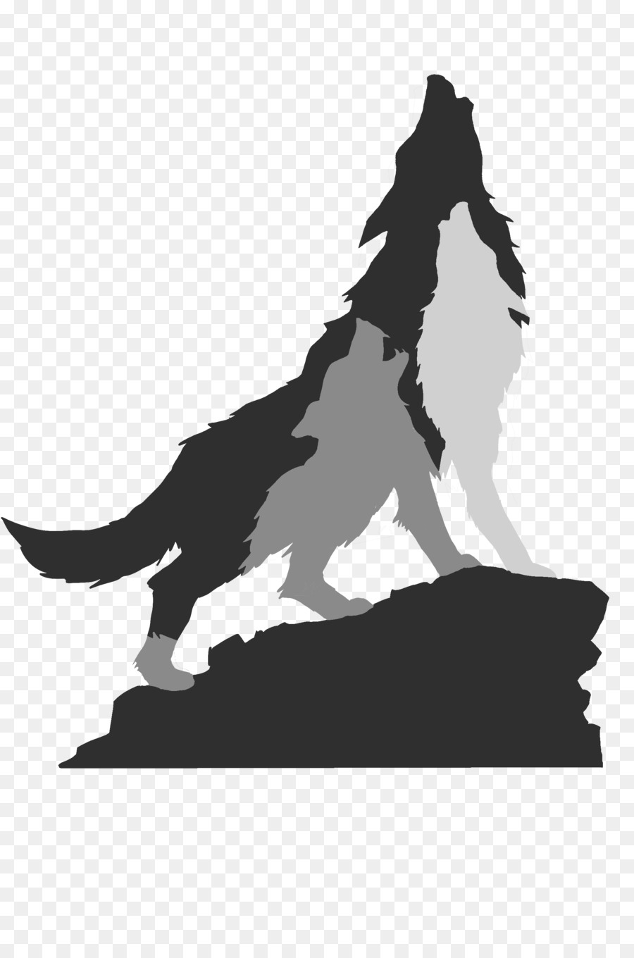 Silhouette Project Wolfpack Dog - wolf png download - 2100*3150 - Free Transparent Silhouette png Download.