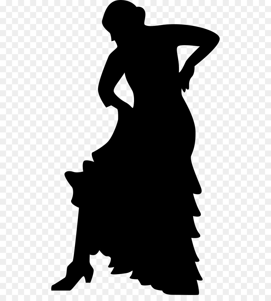 Dance Silhouette Flamenco Woman - Silhouette png download - 560*981 - Free Transparent  png Download.