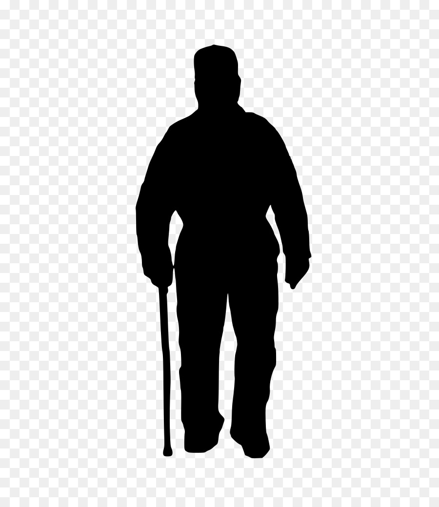 Silhouette Person Clip art - OLD MAN png download - 683*1024 - Free Transparent Silhouette png Download.