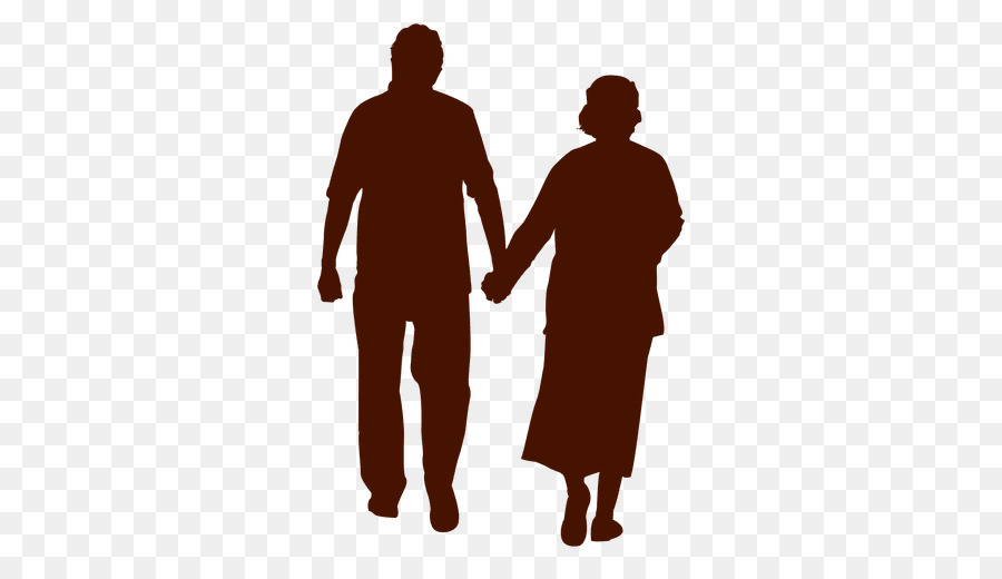Silhouette couple Person - senior png download - 512*512 - Free Transparent Silhouette png Download.