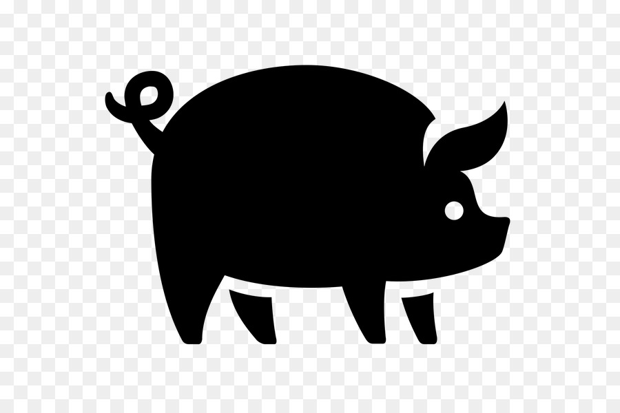 Pig Computer Icons Portable Network Graphics Vector graphics Clip art - pig silhouette png cerdo png download - 600*600 - Free Transparent Pig png Download.
