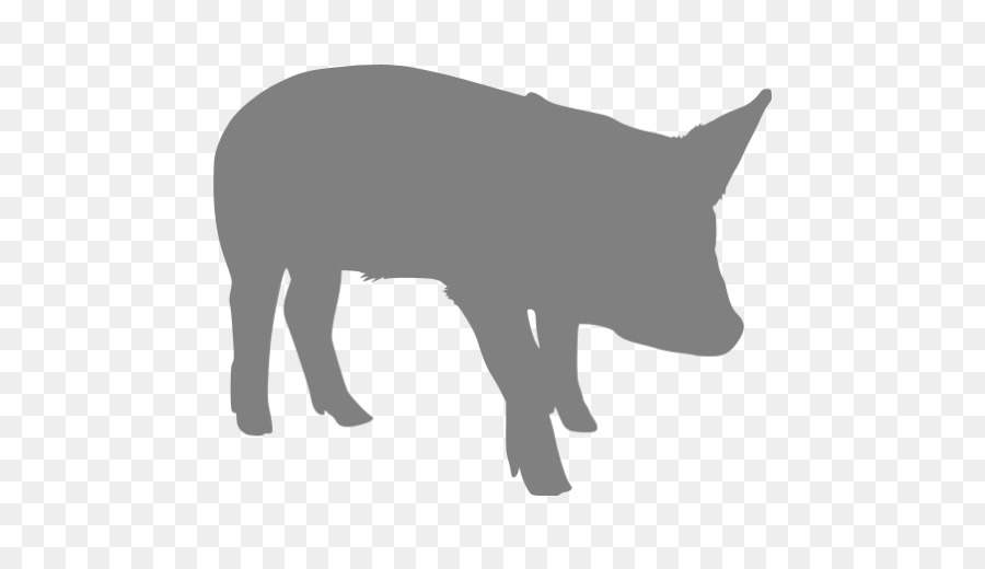 Pig Silhouette Red fox Clip art - pig png download - 512*512 - Free Transparent Pig png Download.