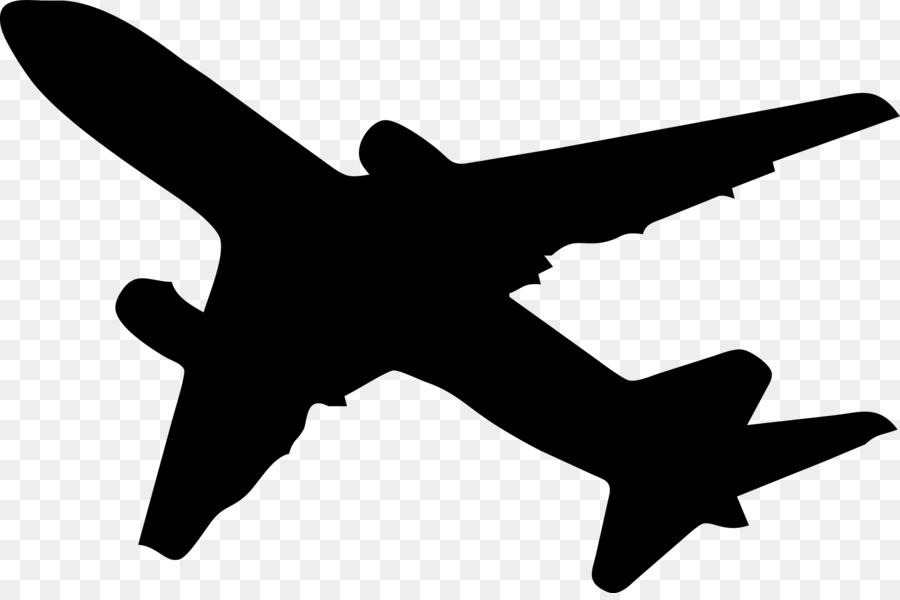 Airplane Silhouette Clip art - vektor png download - 2400*1582 - Free Transparent Airplane png Download.