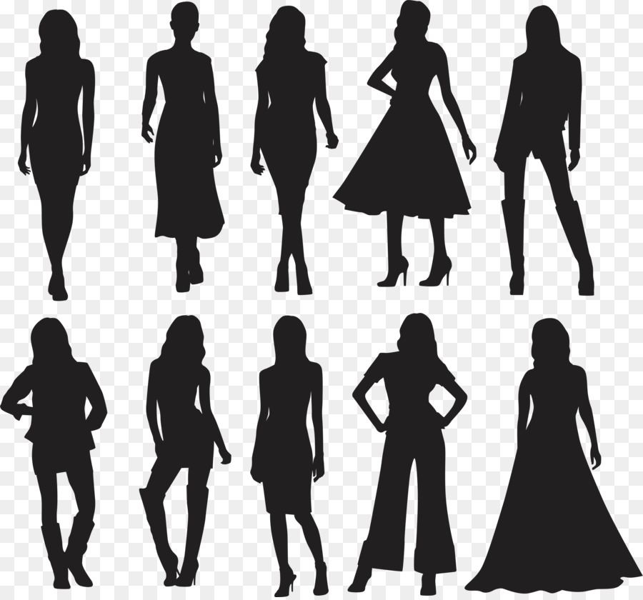 Silhouette Model Fashion - Fashion silhouette png download - 4347*4039 - Free Transparent Silhouette png Download.