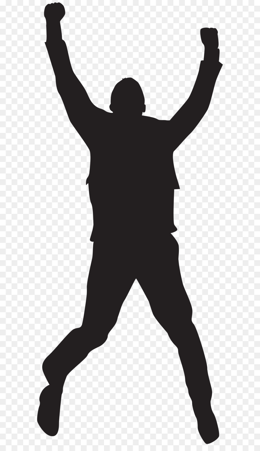 Jumping Silhouette Clip art - Jumping Happy Man Silhouette PNG Clip Art Image png download - 3368*8000 - Free Transparent Silhouette png Download.