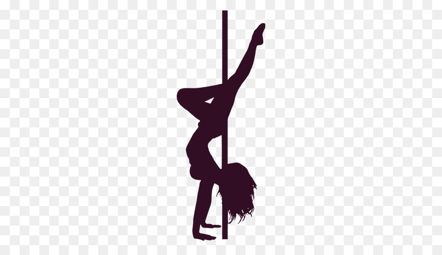 Silhouette Pole dance Drawing - pole dance png download - 512*512 - Free Transparent Silhouette png Download.