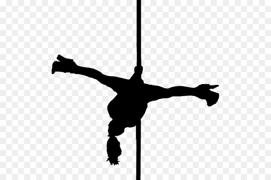 Silhouette Pole dance - pole dancer png download - 557*600 - Free Transparent Silhouette png Download.