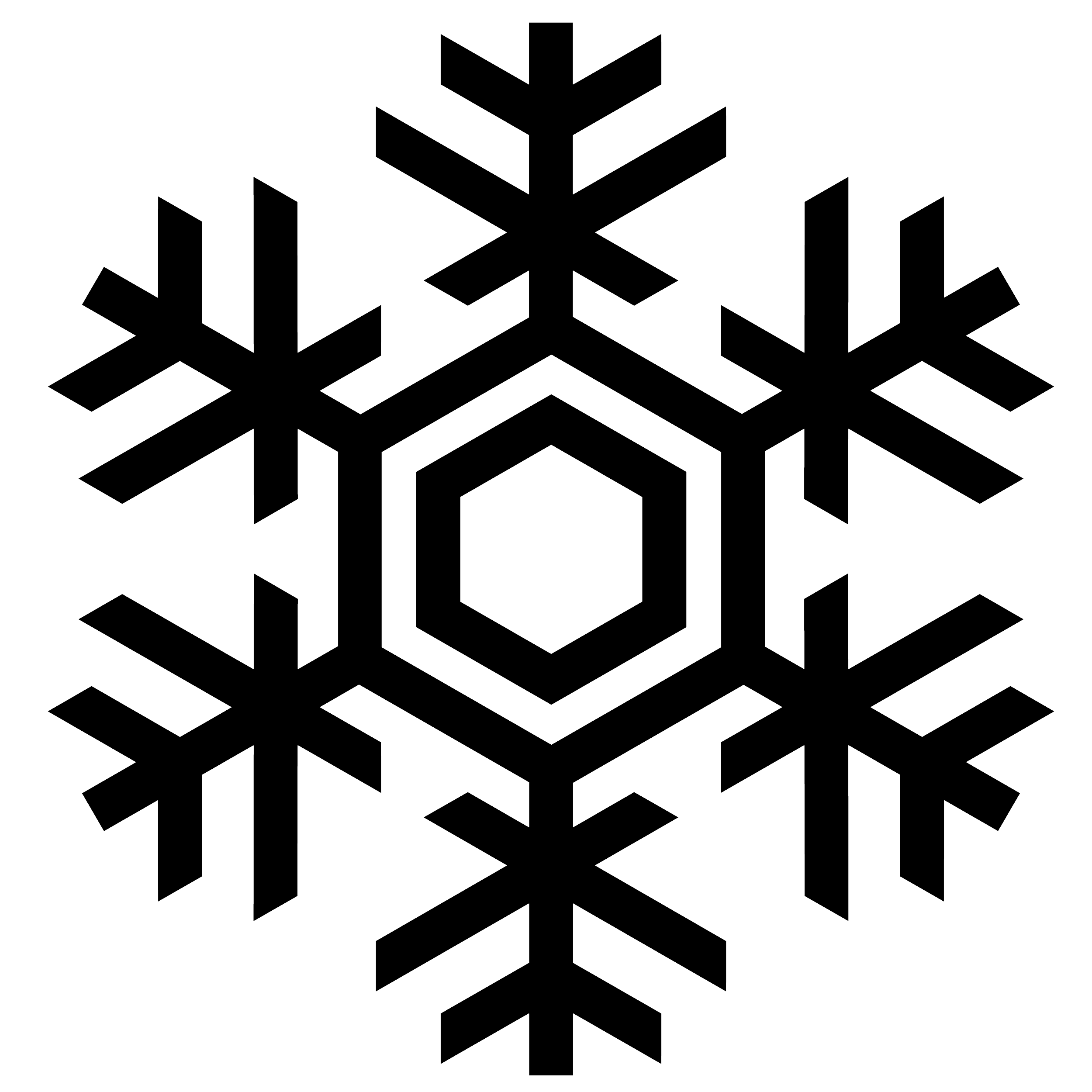 Snowflake Euclidean vector Clip art - Snowflake silhouette PNG image