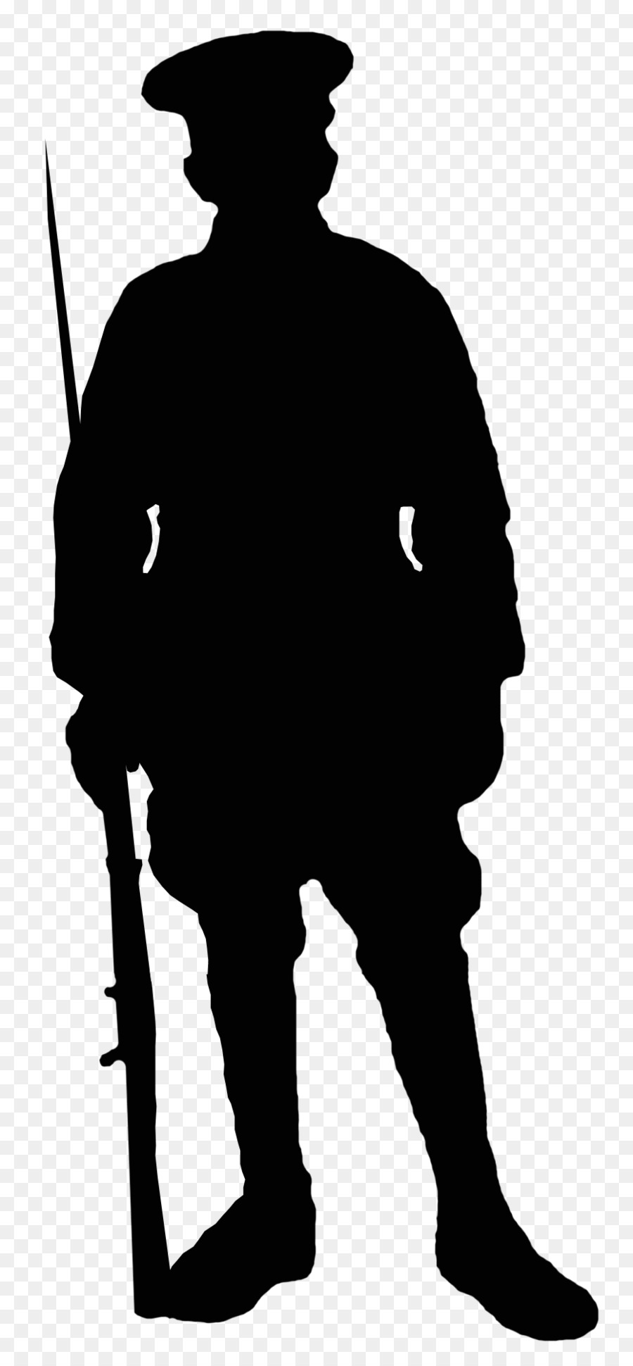 First World War Silhouette Soldier Military - Silhouette png download - 931*2000 - Free Transparent First World War png Download.