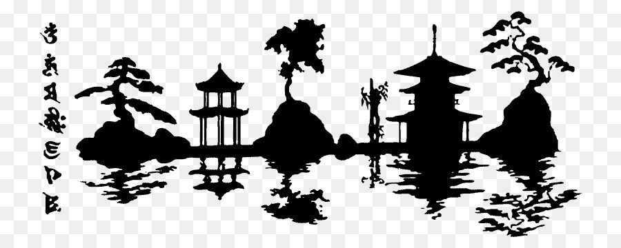Japanese architecture Silhouette Stencil - japanese Temple png download - 800*360 - Free Transparent Japan png Download.