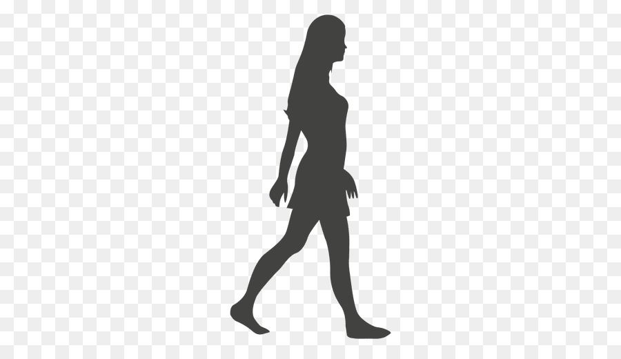 Silhouette Stock footage Walking Woman - human png download - 512*512 - Free Transparent  png Download.