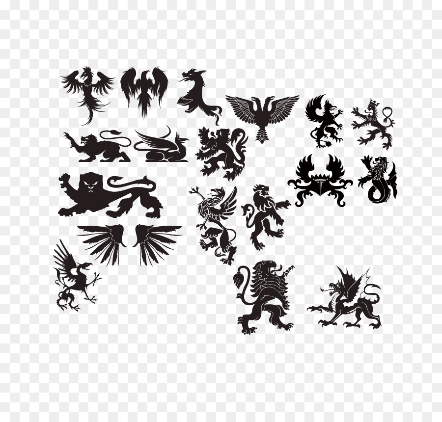 Tiger Lion Tattoo Silhouette - European animal silhouettes png download - 800*860 - Free Transparent Tiger png Download.