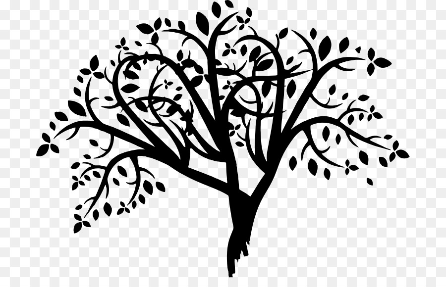 Tree Silhouette Clip art - leaf branches png download - 754*561 - Free Transparent Tree png Download.