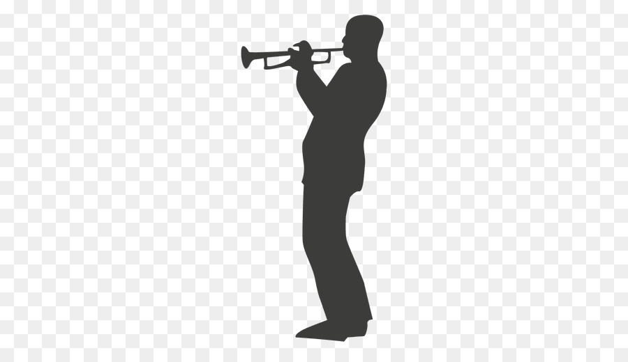 Clip Arts Related To : Silhouette Trombone Jazz Trumpet Clip art - Trombone...