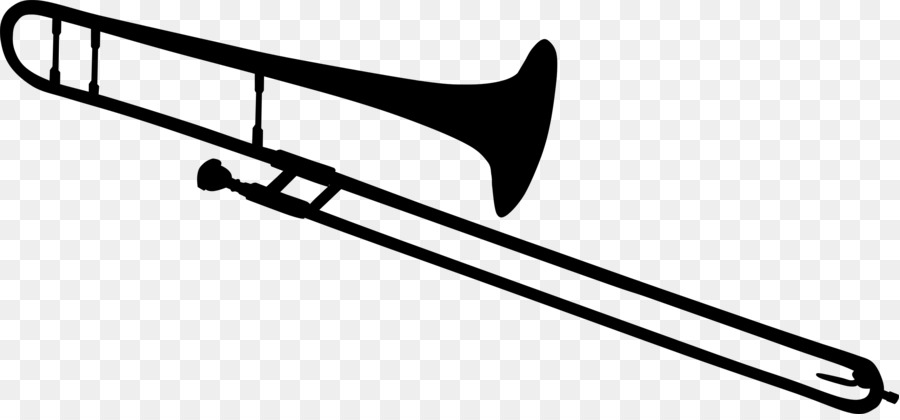 Trombone Silhouette Trumpet Clip art - trumpet clipart png download - 2400*1105 - Free Transparent  png Download.
