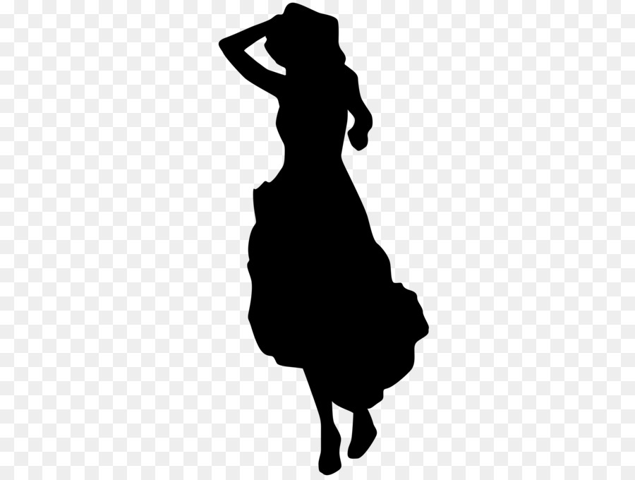 Silhouette Dress Woman Clip art - SILUET png download - 3200*2400 - Free Transparent Silhouette png Download.