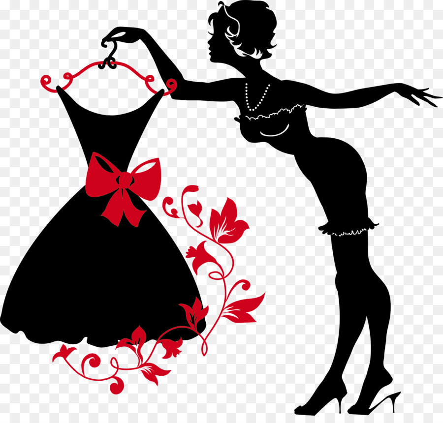 Silhouette Dress Woman - women day png download - 1500*1409 - Free Transparent  png Download.