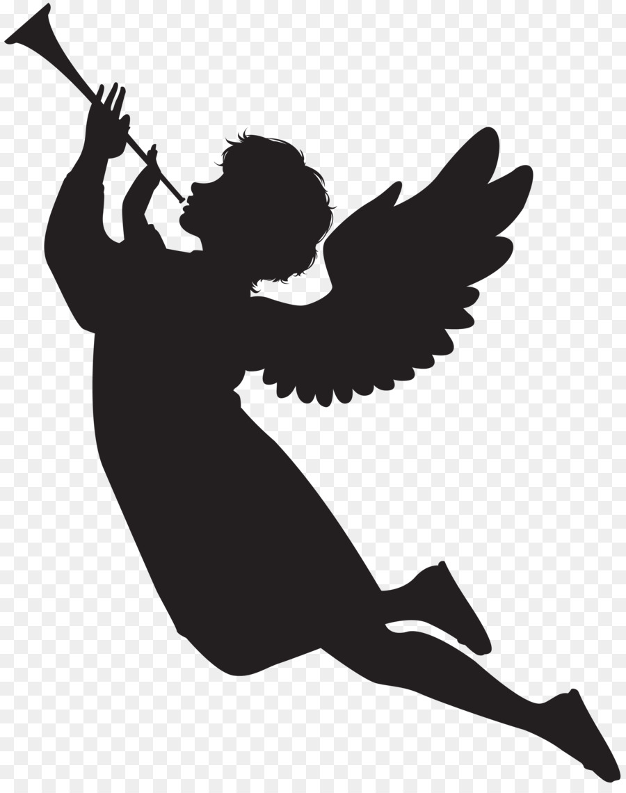Cherub Silhouette Angel Clip art - sillhouette png download - 5581*7000 - Free Transparent Cherub png Download.
