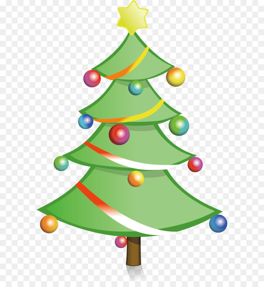 Christmas tree Clip art - Simple color Christmas tree vector material png download - 947*1418 - Free Transparent Christmas Tree ai,png Download.