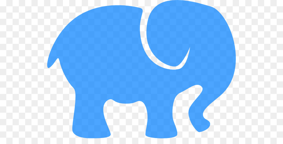 Silhouette Asian elephant Clip art - Blue Elephant Cliparts png download - 600*442 - Free Transparent Silhouette png Download.