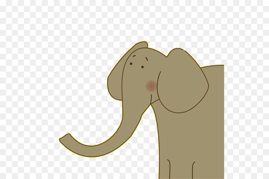 African elephant Indian elephant - Simple baby elephant png download - 600*600 - Free Transparent African Elephant png Download.