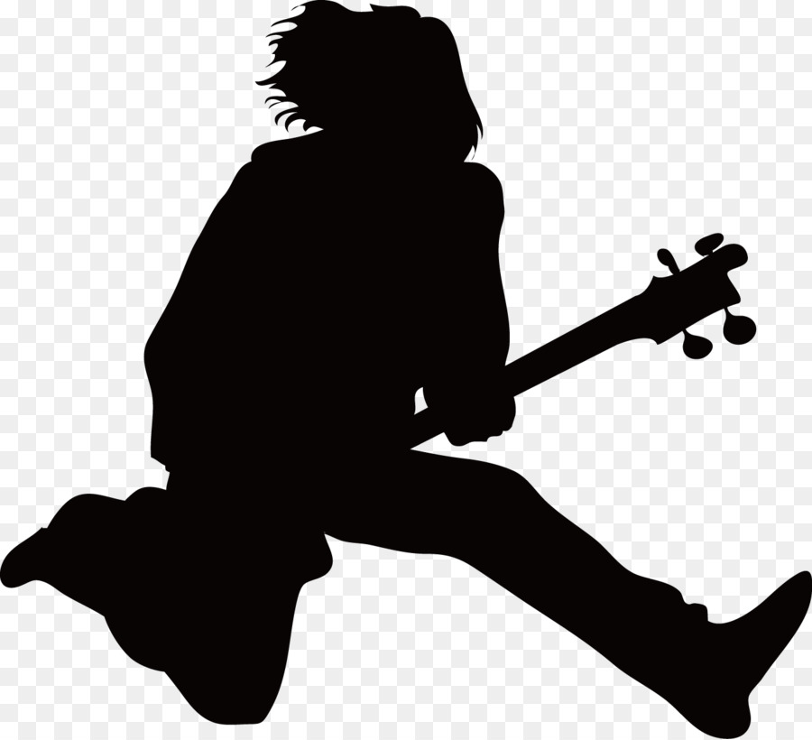 Musician Silhouette - Play Guitar png download - 1367*1244 - Free Transparent  png Download.