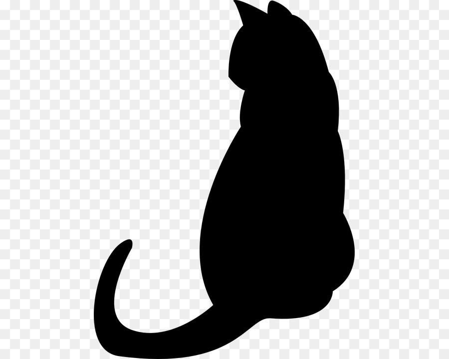 Cat Kitten Silhouette Clip art - Cat png download - 523*720 - Free Transparent Cat png Download.
