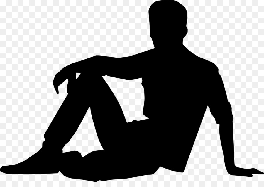 Silhouette Seated Man - Silhouette png download - 960*664 - Free Transparent Silhouette png Download.