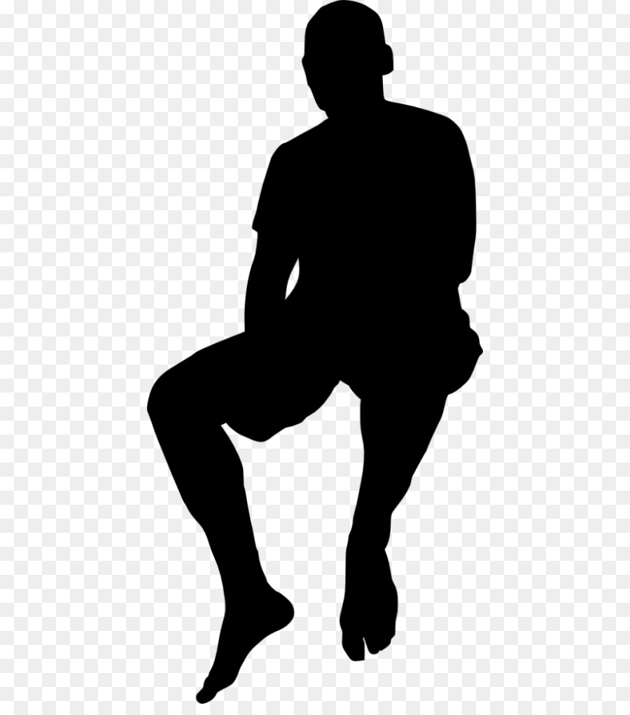 Silhouette Drawing - Silhouette sitting png download - 480*1004 - Free Transparent Silhouette png Download.