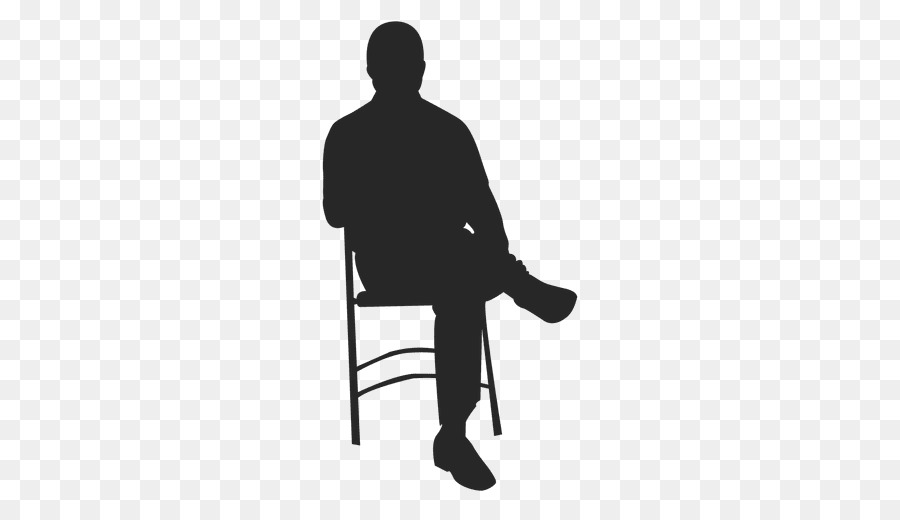 Rocking Chairs Silhouette - sitting man png download - 512*512 - Free Transparent Chair png Download.