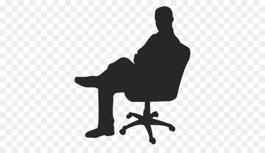 Chair Silhouette Clip art - sitting man png download - 512*512 - Free Transparent Chair png Download.