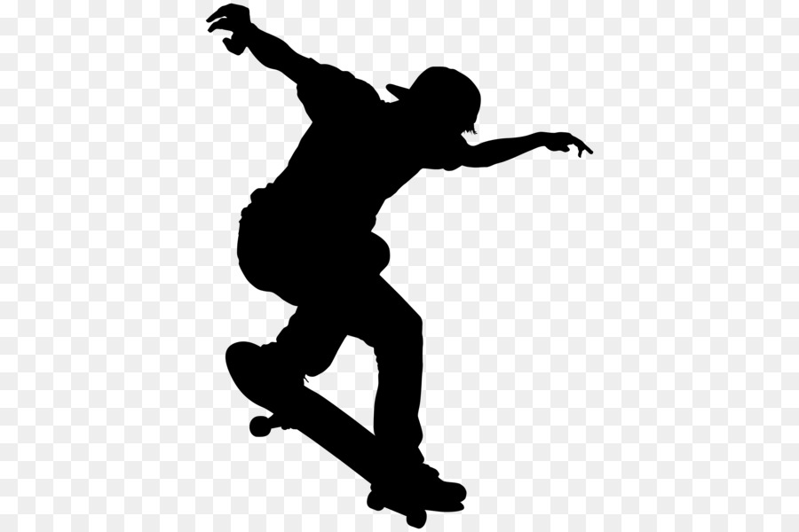 Clip art Skateboard Silhouette Vector graphics Image -  png download - 442*600 - Free Transparent Skateboard png Download.
