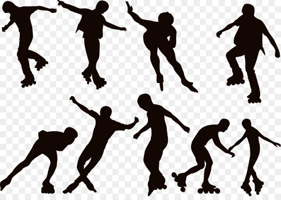 Roller skating Ice skating Silhouette - Skating extreme sports png download - 1300*907 - Free Transparent Roller Skating png Download.