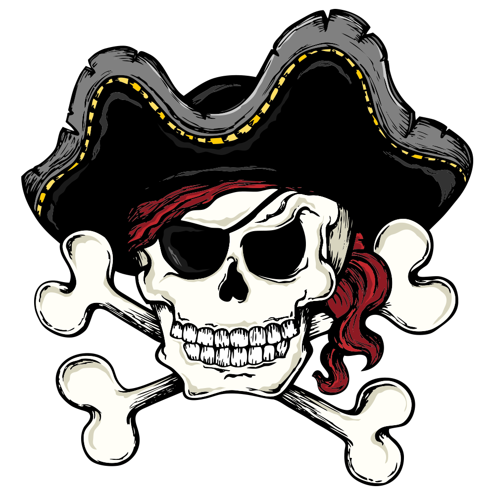 Skull and Bones Skull and crossbones Piracy Clip art - Pirate skull and