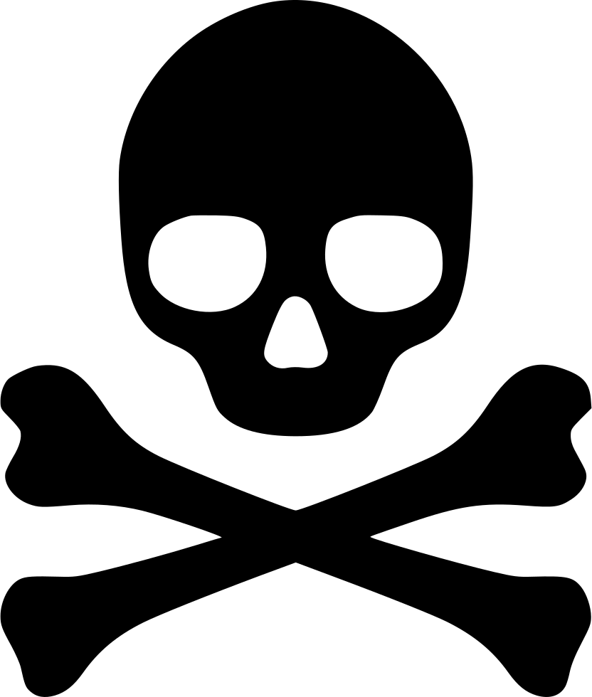 Poison Hazard symbol Skull and crossbones - symbol png download - 832*