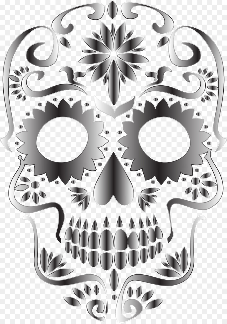 Calavera Skull Day of the Dead Clip art - Skull Silhouette Cliparts png download - 1598*2266 - Free Transparent Calavera png Download.