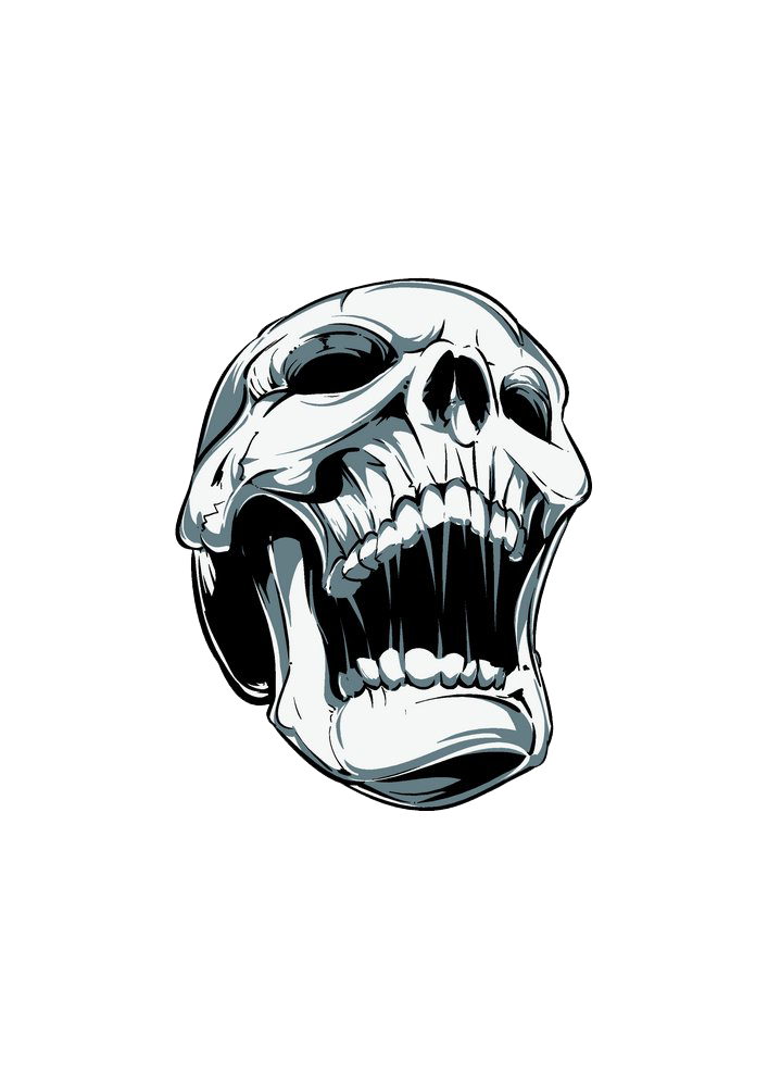 Skull Screaming Clip art - Skull png download - 707*1000 - Free