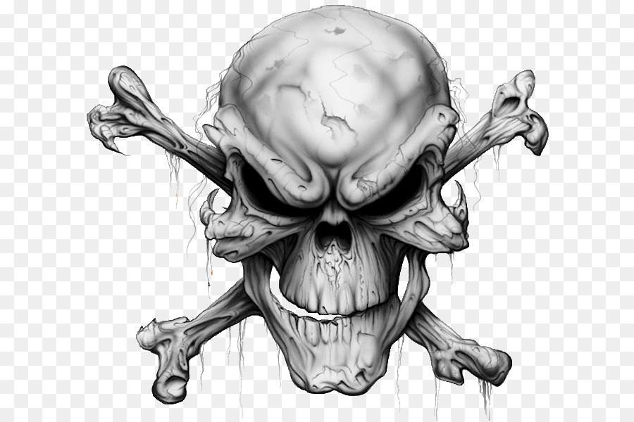 Skull and crossbones Tattoo Human skull symbolism - Transparent Skull And Crossbones Background png download - 665*600 - Free Transparent  png Download.