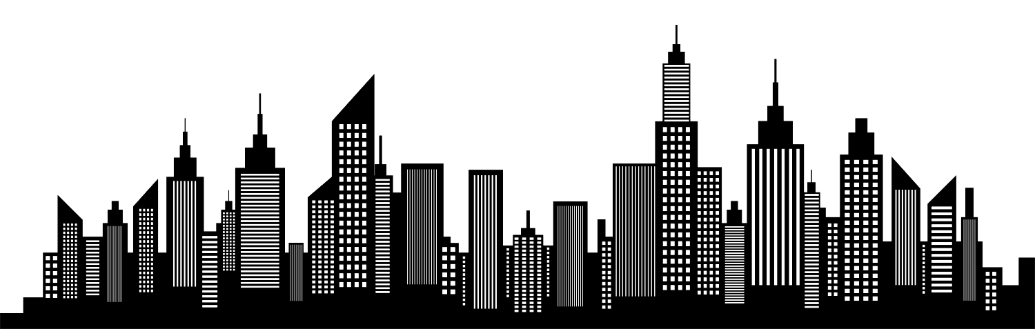 Skyline Silhouette Clip art - Silhouette png download - 1500*477 - Free