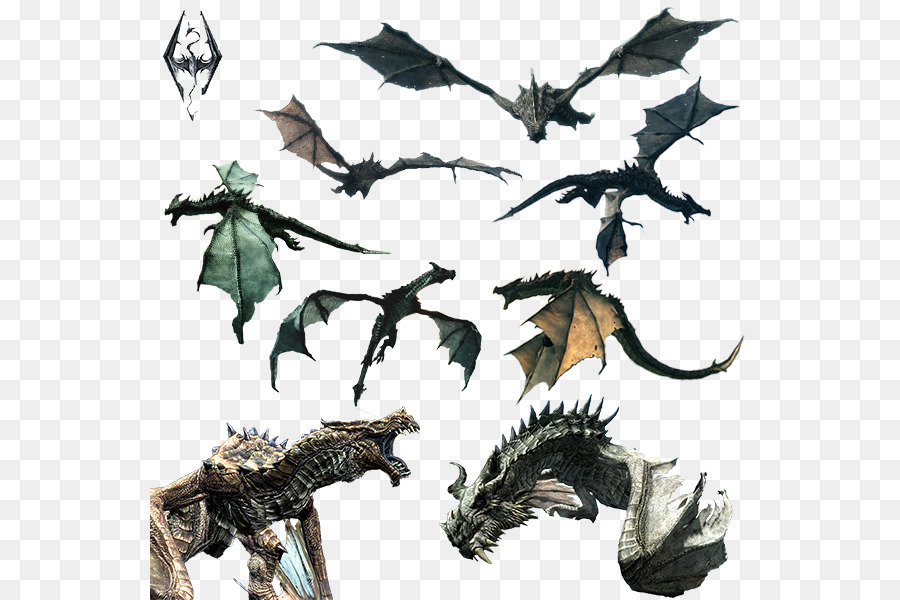 The Elder Scrolls V: Skyrim u2013 Dragonborn - Flying Dragon PNG Free Download png download - 600*600 - Free Transparent Elder Scrolls V Skyrim U2013 Dragonborn png Download.