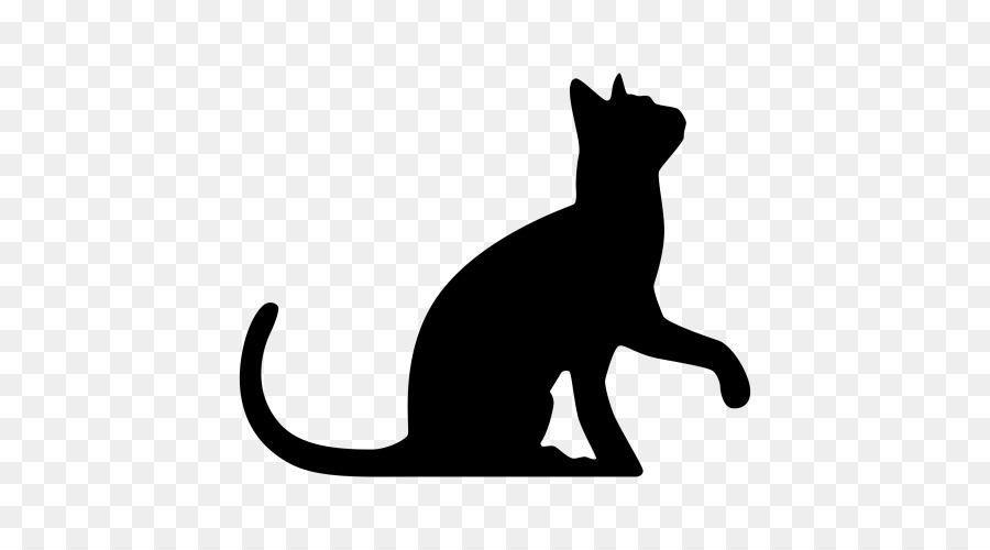 Kitten Sphynx cat Silhouette Black cat Clip art - kitten png download - 500*500 - Free Transparent Kitten png Download.