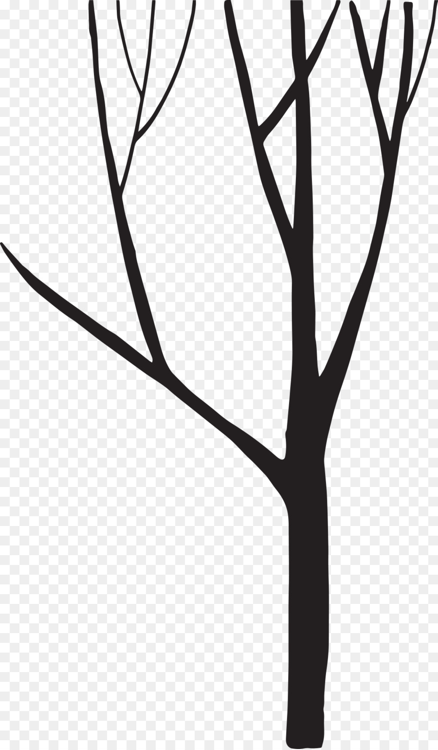 Black and white Silhouette Tree - Tree Silhouette png download - 1091*1865 - Free Transparent Black And White png Download.