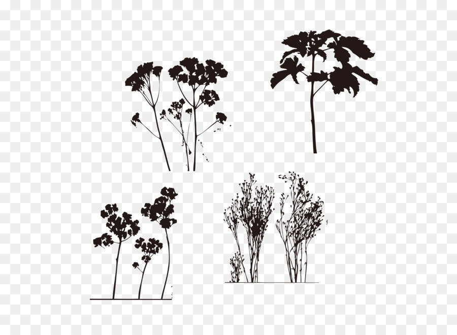 Silhouette Tree Download - Small trees silhouette png download - 2000*2000 - Free Transparent Tree png Download.